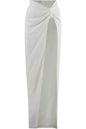 Monot Maxi Skirts, female, , Size: XS Gathered Front Crepe Skirt with Slit