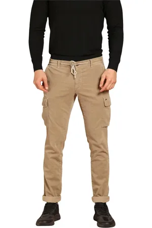 Masons Slim-fit Trousers, male, , Size: 2XL Velvet Cargo Pants Extra Slim Fit