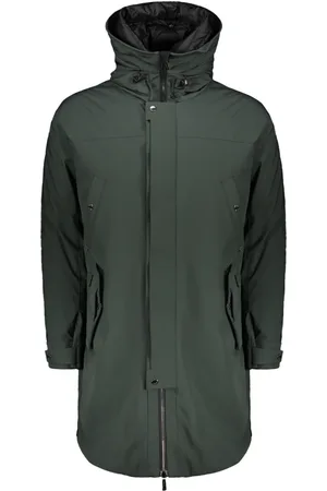 MOORER Down Coats, male, , Size: XL Double Hooded Parka with Goose Down