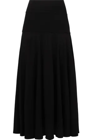Plan C Midi Skirts, female, , Size: 2XS Cotton A-line Knit Midi Skirt