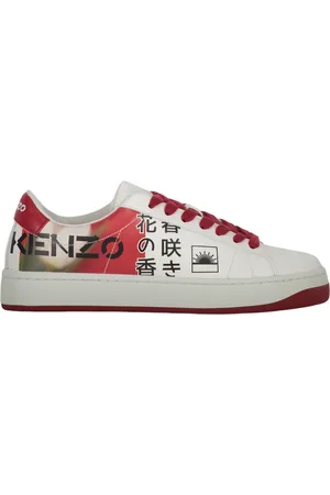 Kenzo Sneakers, female, , Size: 6 US Leather Sneakers with Logo Detail