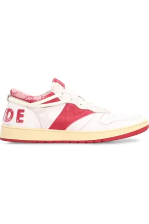 Rhude Sneakers, male, , Size: 12 US Vintage Leather Low-Top Sneakers