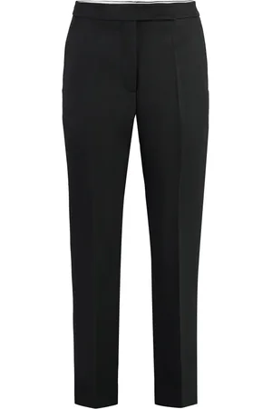 Tory Burch Slim-fit Trousers, female, , Size: XS Wool Trousers Back Welt Pocket