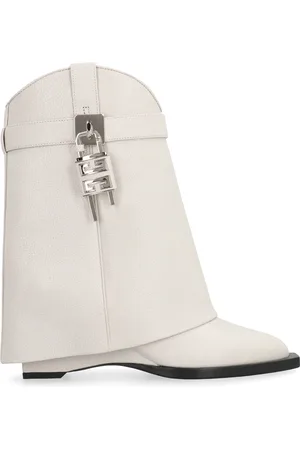 Givenchy Cowboy Boots, female, , Size: 11 US Shark Lock Cowboy Ankle Boots