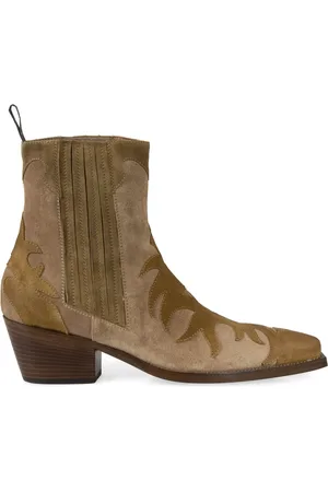 SARTORE Cowboy Boots, female, , Size: 6 US Western Style Suede Ankle Boots