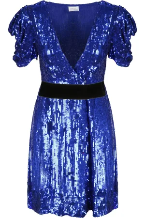 P.A.R.O.S.H. Short Dresses, female, , Size: XS Sequin Wrap Mini Dress