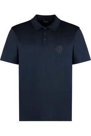 Giorgio Armani Polo Shirts, male, , Size: M Short sleeve cotton polo shirt