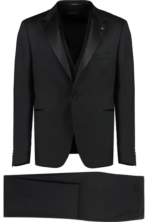 TAGLIATORE Single Breasted Suits, male, , Size: 2XL Wool Three-Piece Suit