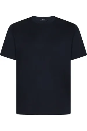 HERNO T-Shirts, male, , Size: M Cotton T-shirt with Back Logo Detail
