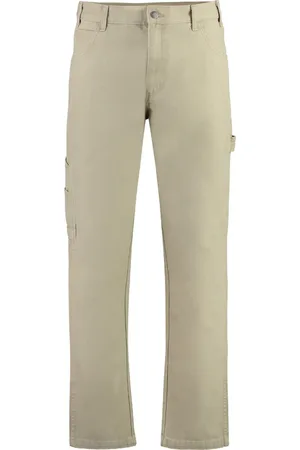 Dickies Straight Trousers, male, , Size: W30 Cotton Trousers with Logo Button
