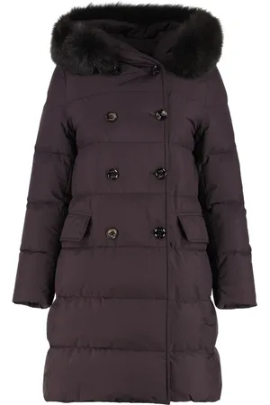 MOORER Parkas, female, , Size: XS Hooded Down Jacket with Removable Fur