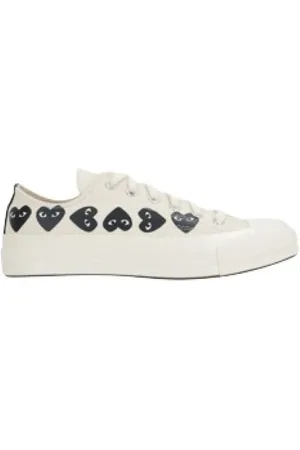Comme des Garçons Sneakers, male, , Size: 4 US Low-Top Canvas Sneakers