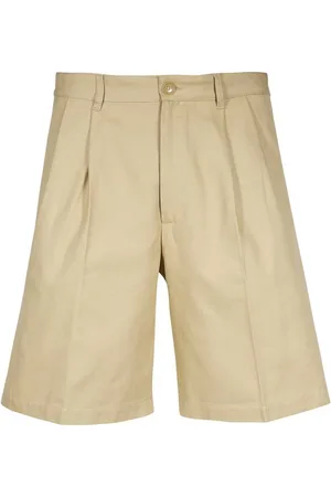 Gucci Casual Shorts, male, , Size: L Pleated Cotton Bermuda Shorts