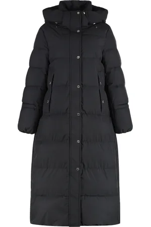 MOORER Down Coats, female, , Size: 2XS Long Hooded Down Jacket Waterproof Fabric