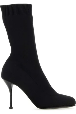 Alexander McQueen Heeled Boots, female, , Size: 7 US stretch nylon ankle boots