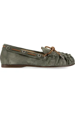 SARTORE Sailor Shoes, female, , Size: 6 US Fringe Suede Loafers