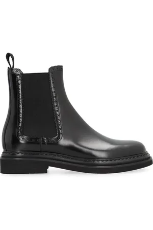 Dolce & Gabbana Chelsea Boots, female, , Size: 9 1/2 US Classic Leather Chelsea Boots