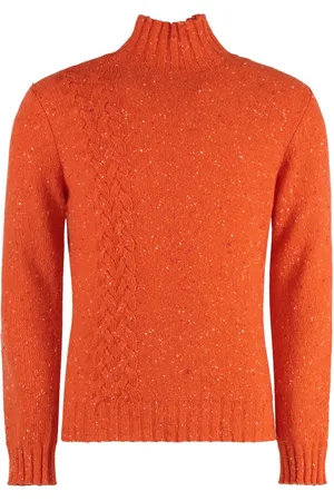 Malo Cashmere Knitwear, male, , Size: M Heather Cashmere Turtleneck Sweater