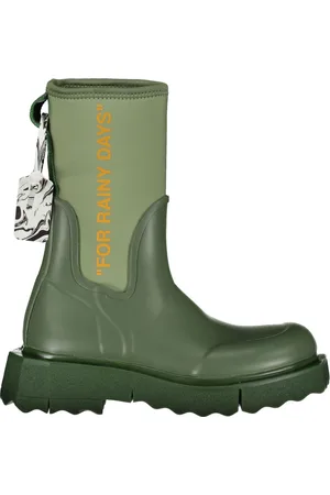 OFF-WHITE Rain Boots, female, , Size: 6 US Neoprene Rain Boots with Back Logo
