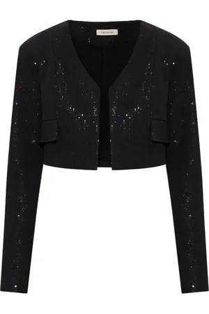 The Mannei Blazers, female, , Size: S Sequin Cropped Blazer