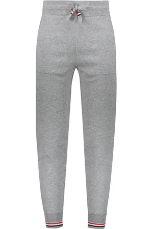 Thom Browne Sweatpants, male, , Size: L Cashmere Track-Pants with Tricolor Detail