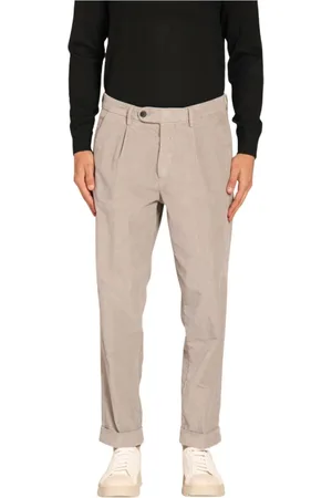 Masons Chinos, male, , Size: L Velvet Striped Relaxed Fit Chino Pants