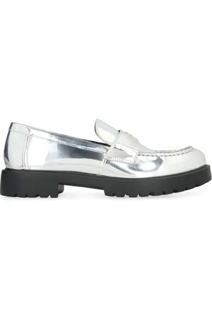 Tory Burch Loafers, female, , Size: 8 US Metallic Leather Loafers