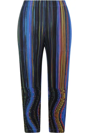 Issey Miyake Slim-fit Trousers, female, , Size: L Pleated Warp Straight Leg Trousers