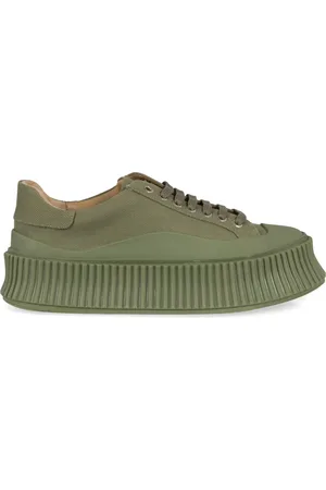 Jil Sander Sneakers, female, , Size: 8 US Canvas platform sneakers with contrasting color