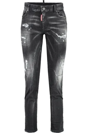 Dsquared2 Slim-fit Jeans, female, , Size: M Distressed Twiggy Stretch Cropped Jeans