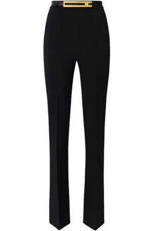 Elisabetta Franchi Wide Trousers, female, , Size: 2XL Wide Trousers
