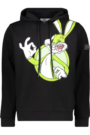 Iceberg Hoodies, male, , Size: L Maxi Print Hoodie