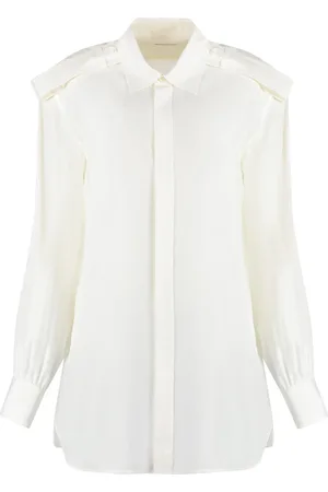 Burberry Shirts, female, , Size: 2XS Silk Shirt