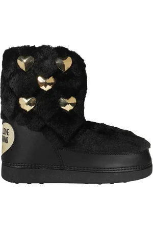 Moschino Winter Boots, female, , Size: 5 US Studded Ankle Boots