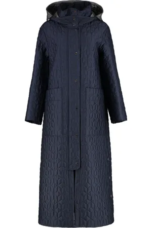 MOORER Down Coats, female, , Size: XS Quilted Long Down Jacket with Drawstring