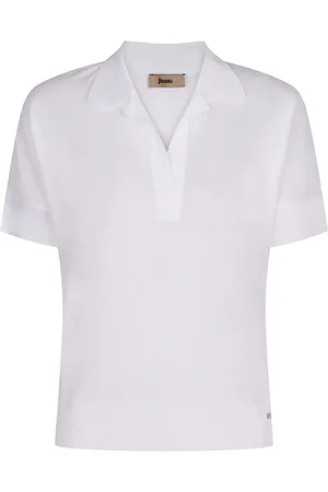 HERNO Polo Shirts, female, , Size: M Logo Detail Polo Shirt