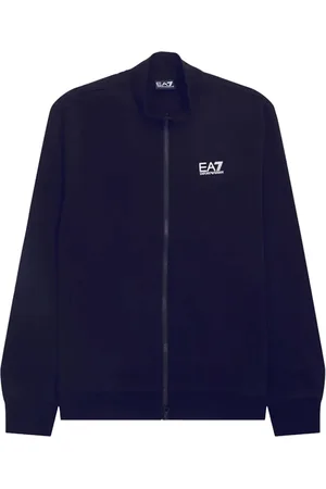 EA7 Zip-throughs, male, , Size: S Zip Sweater Sporty Modern Style
