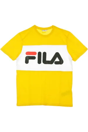 Fila T-Shirts, male, , Size: XL Citrus White T-shirt for Men