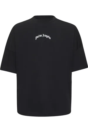 Palm Angels T-Shirts, male, , Size: XS Contrasting Logo Oversized T-shirt