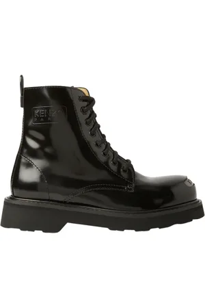 Kenzo Lace-up Boots, female, , Size: 9 US Lace Up Boots with Iconic Prints