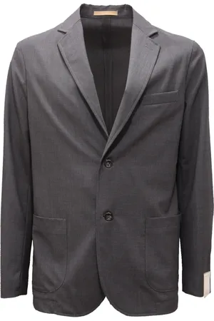 CRUNA Blazers, male, , Size: M Light Grey Wool Jacket Chelsea Model