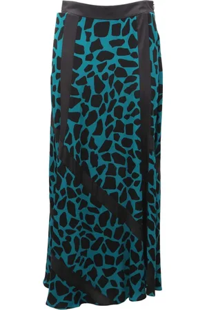 Diane von Furstenberg Maxi Skirts, female, , Size: M Madison Skirt in Medium Teal