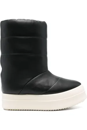 Rick Owens Winter Boots, male, , Size: 8 US Quilted Slip-On Chunky Sole Shoes