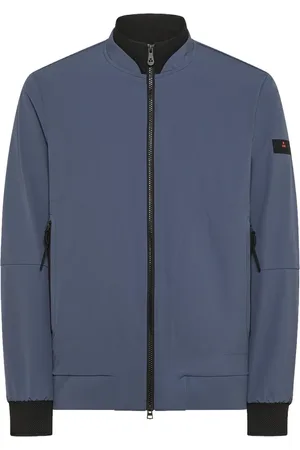 Peuterey Bomber Jackets, male, , Size: M Grey Sporty Windbreaker Jacket