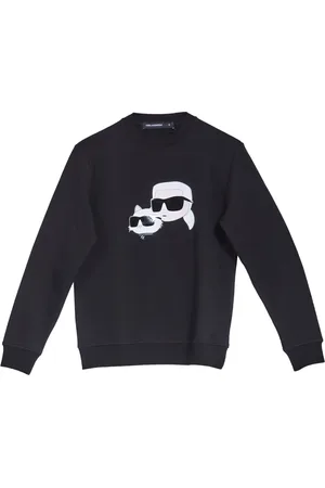 Karl Lagerfeld Sweatshirts, male, , Size: XL Felpa Karl & Choupette NFT