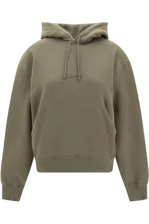 Saint Laurent Hoodies, female, , Size: M Monogram Hoodie with Kangaroo Pocket