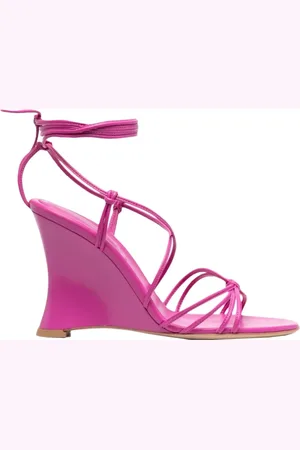 Gianvito Rossi High Heel Sandals, female, , Size: 12 US Nappa Bloom Sandals Made in Italy