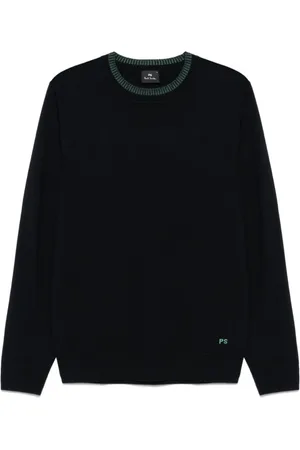 Paul Smith Sweatshirts, male, , Size: S Indigo Crew Neck Sweater