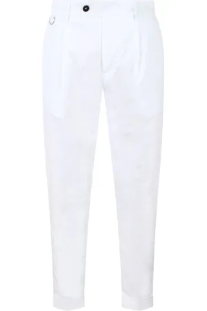 LOW BRAND Slim-fit Trousers, male, , Size: W38 Trousers with Turn-up Hem
