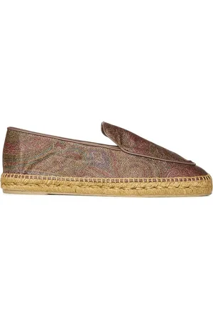 Etro Espadrilles, male, , Size: 7 US Multicolor Paisley Canvas Slip-On Shoes